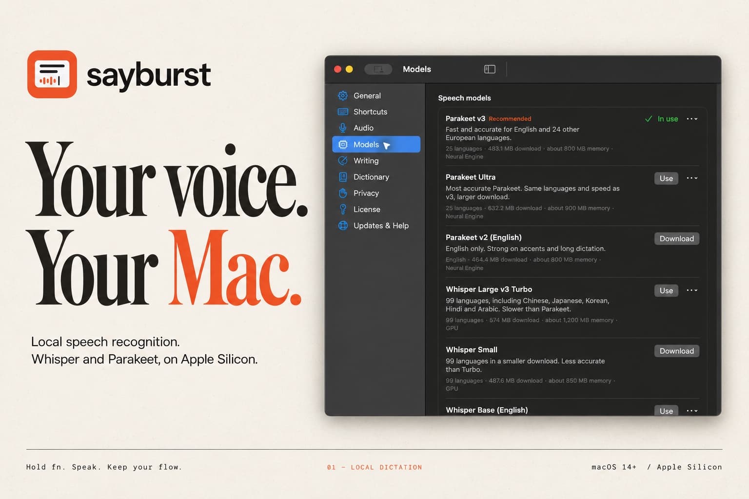 Sayburst screenshot 1