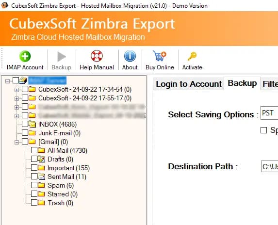 directly convert zimbra cloud mailboxes