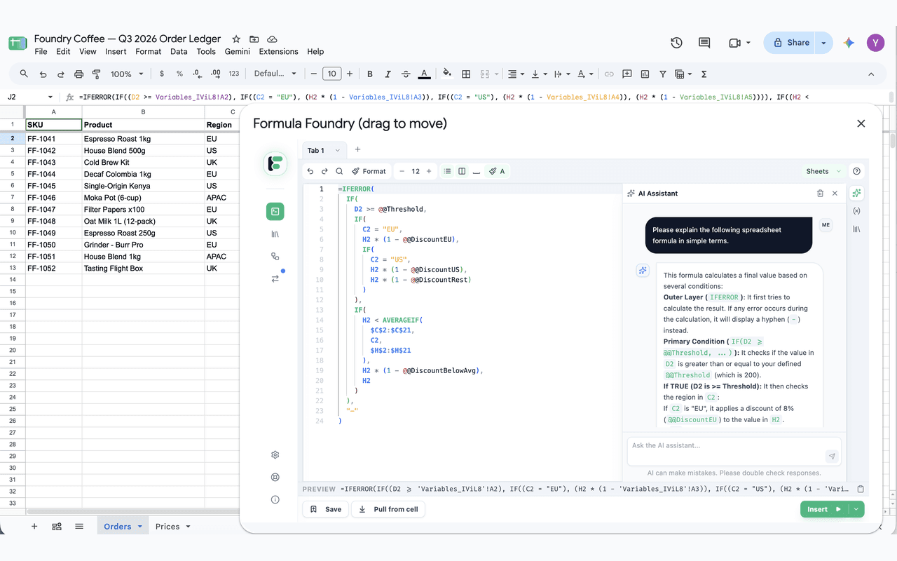 Formula Foundry screenshot 3
