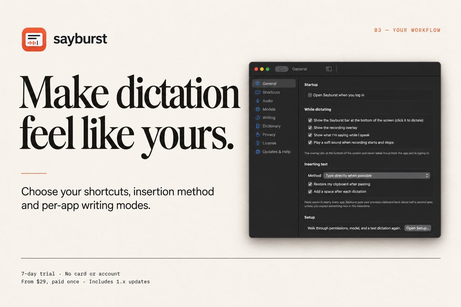 Sayburst screenshot 3