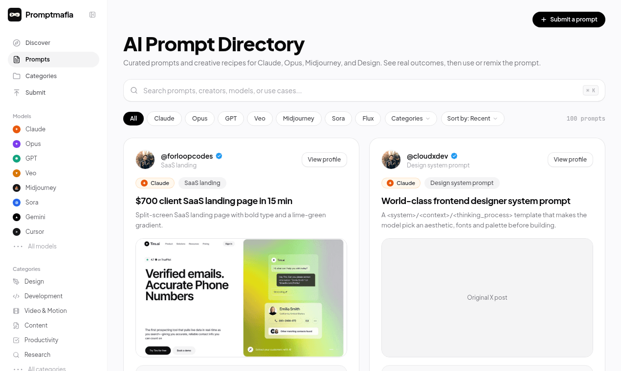 PromptMafia screenshot 1