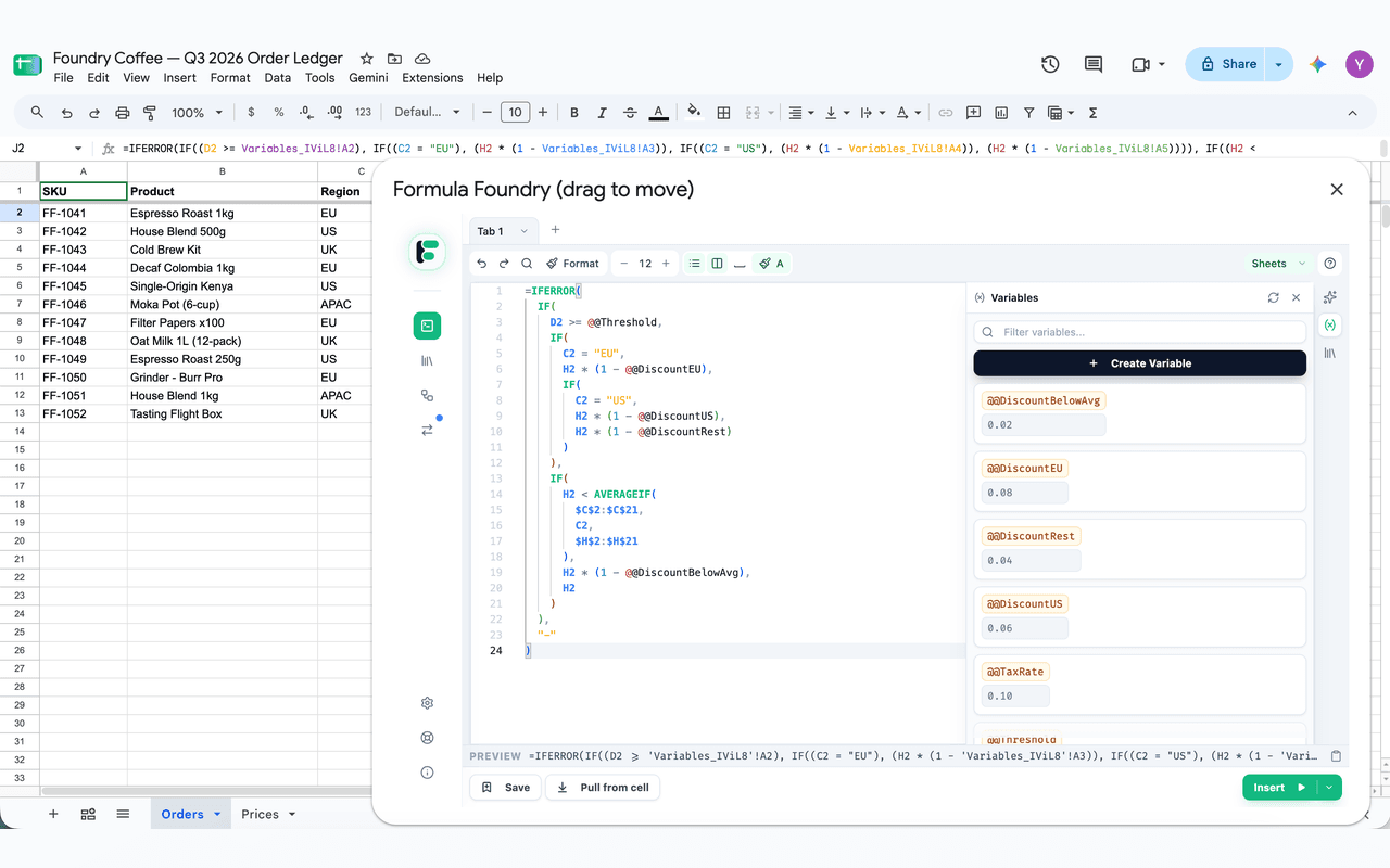 Formula Foundry screenshot 2