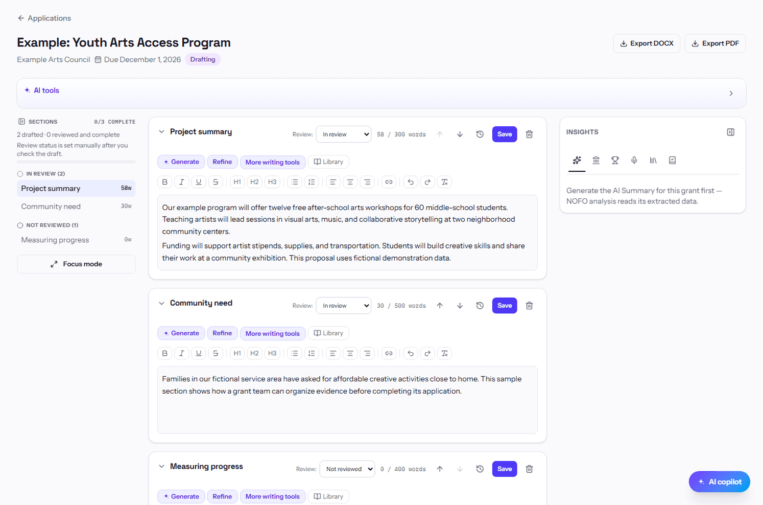 GrantCue screenshot 3