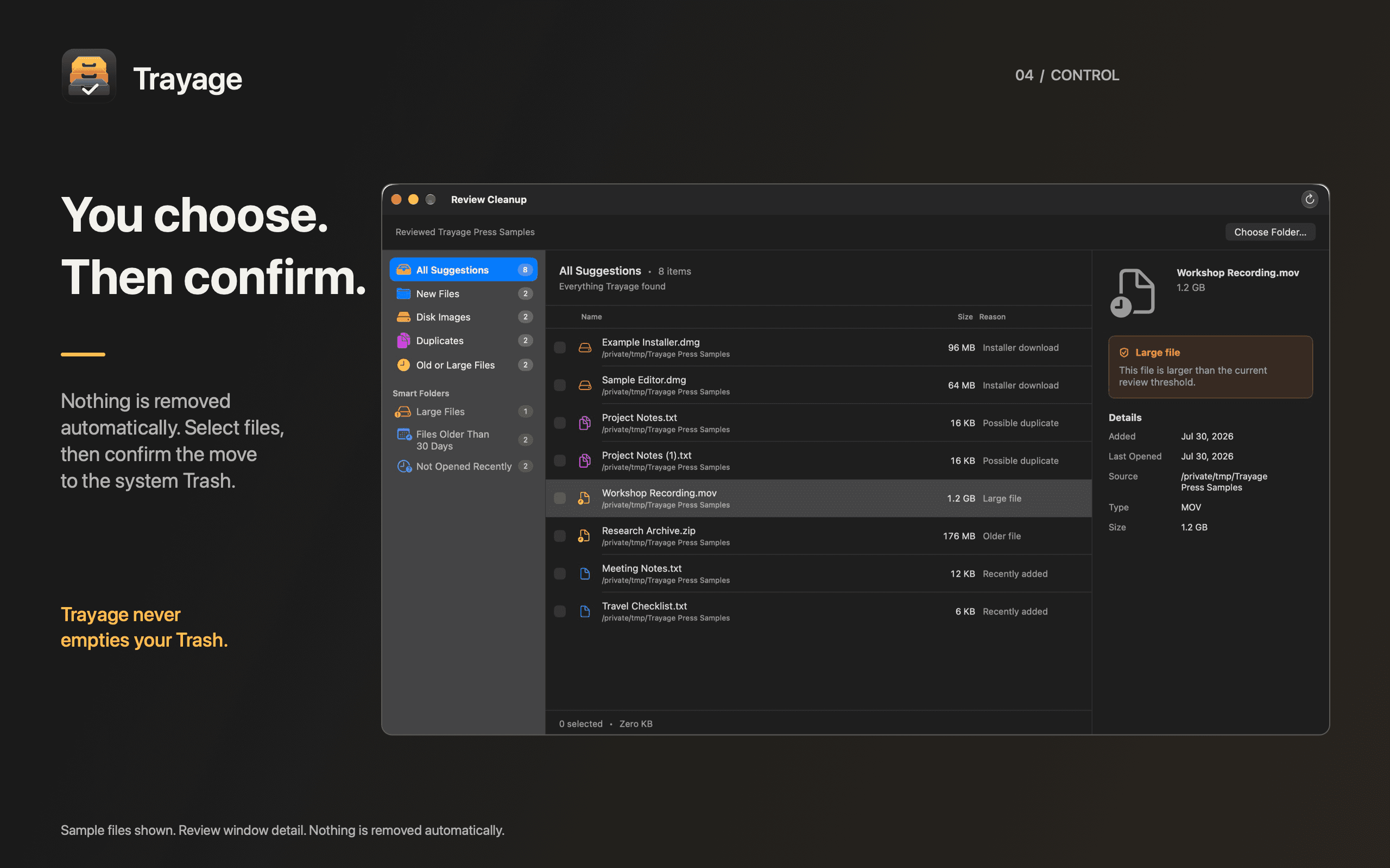 Trayage screenshot 4