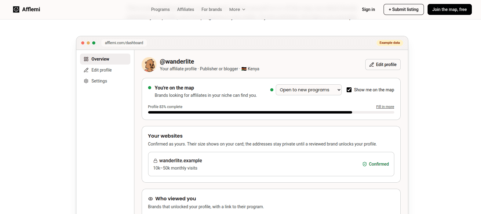 Afflemi screenshot 2