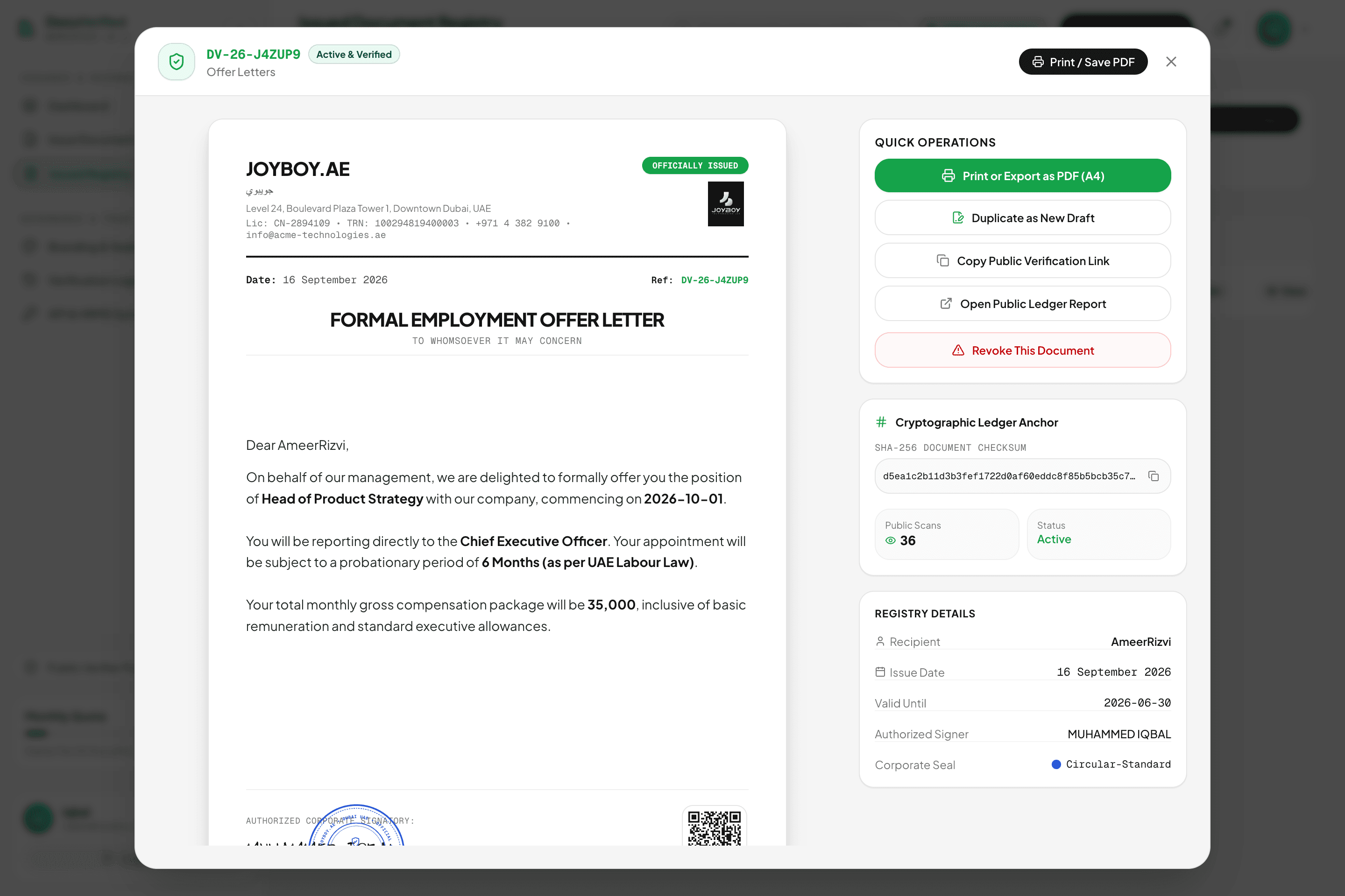 DocuVerified screenshot 1