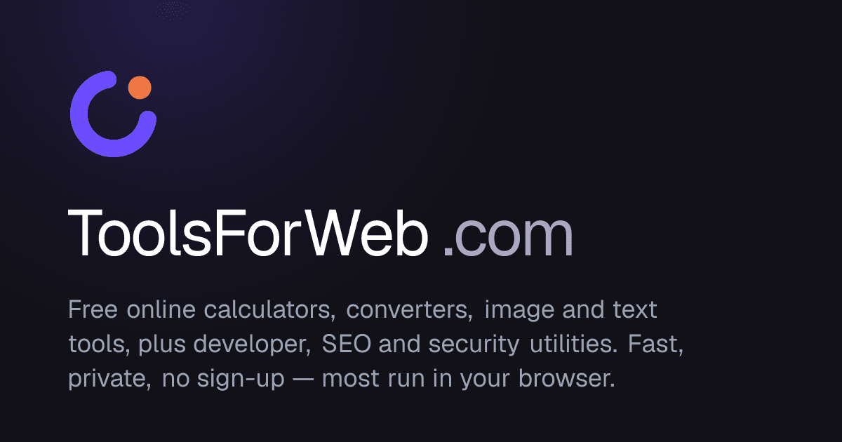 ToolsForWeb screenshot
