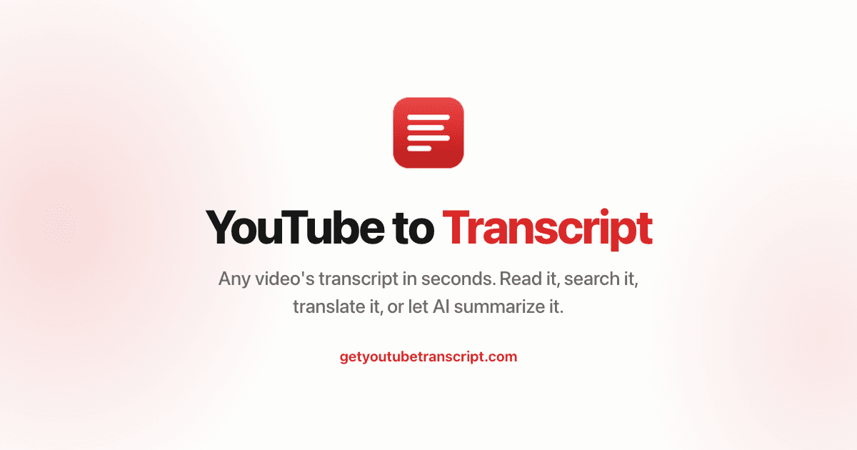 GetYouTubeTranscript screenshot
