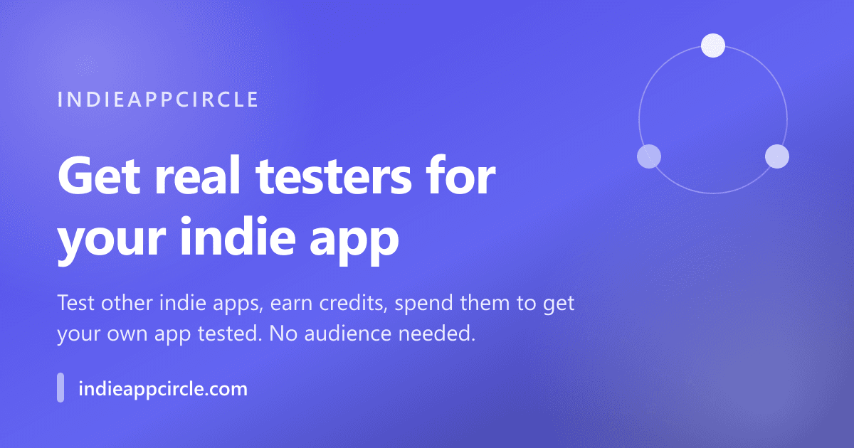 IndieAppCircle screenshot