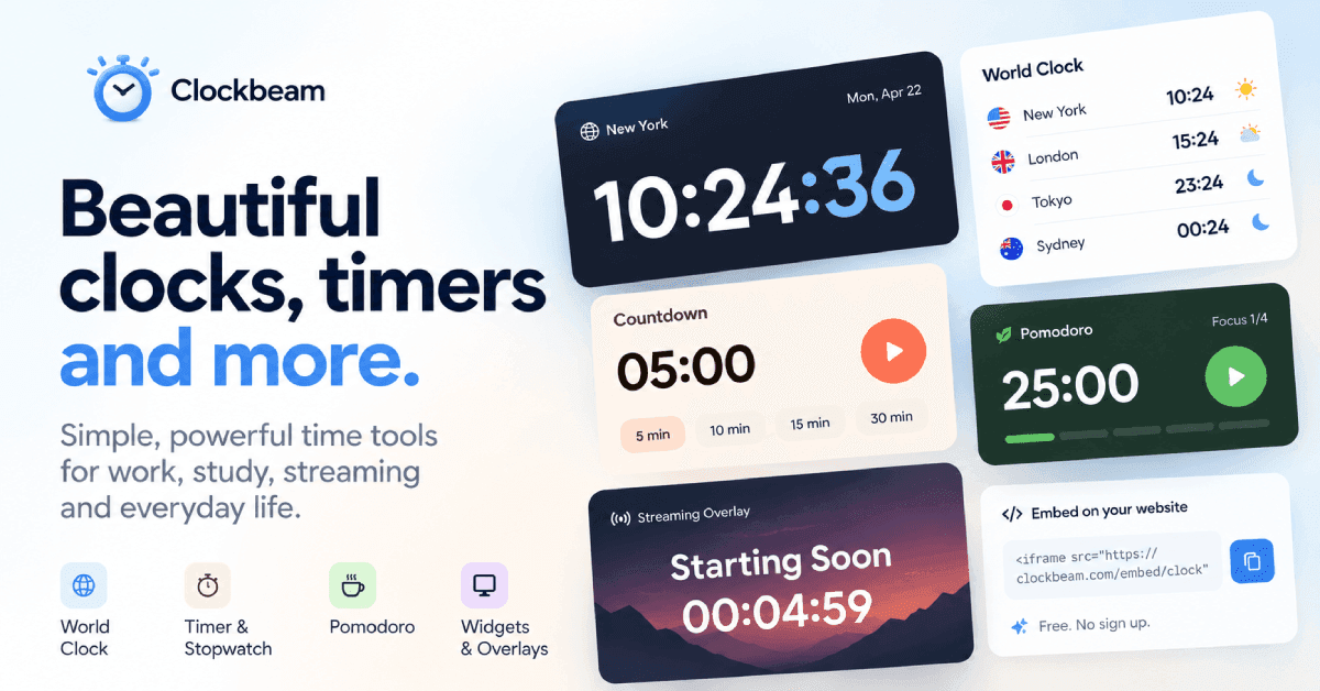Clockbeam screenshot