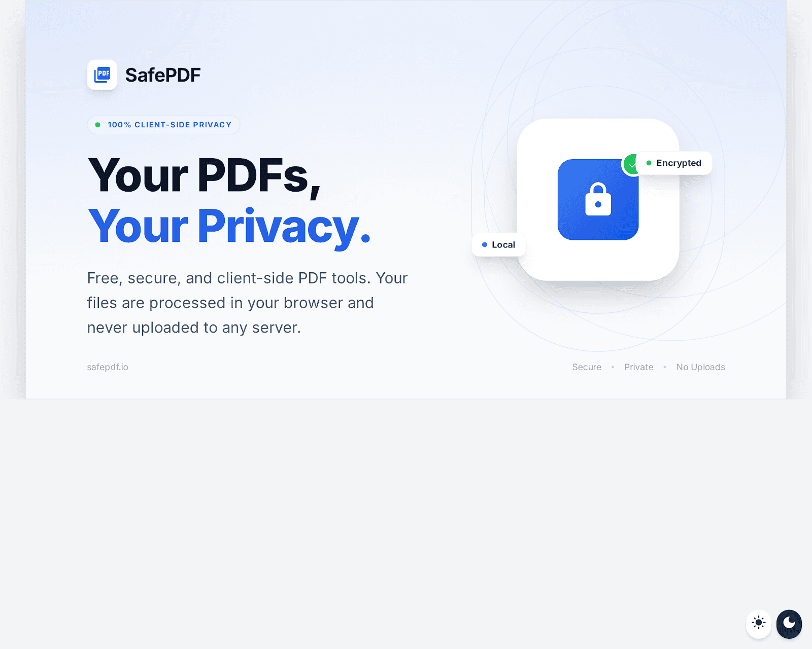 SafePDF screenshot